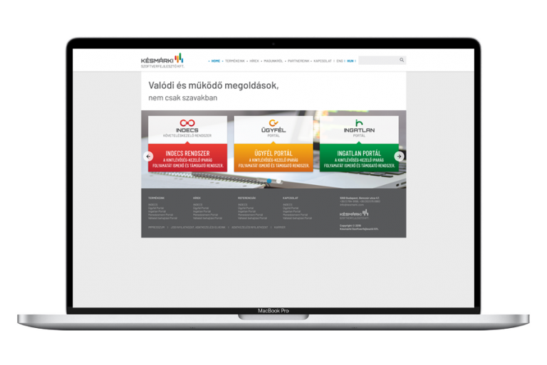 Késmárki Kft. webdesign